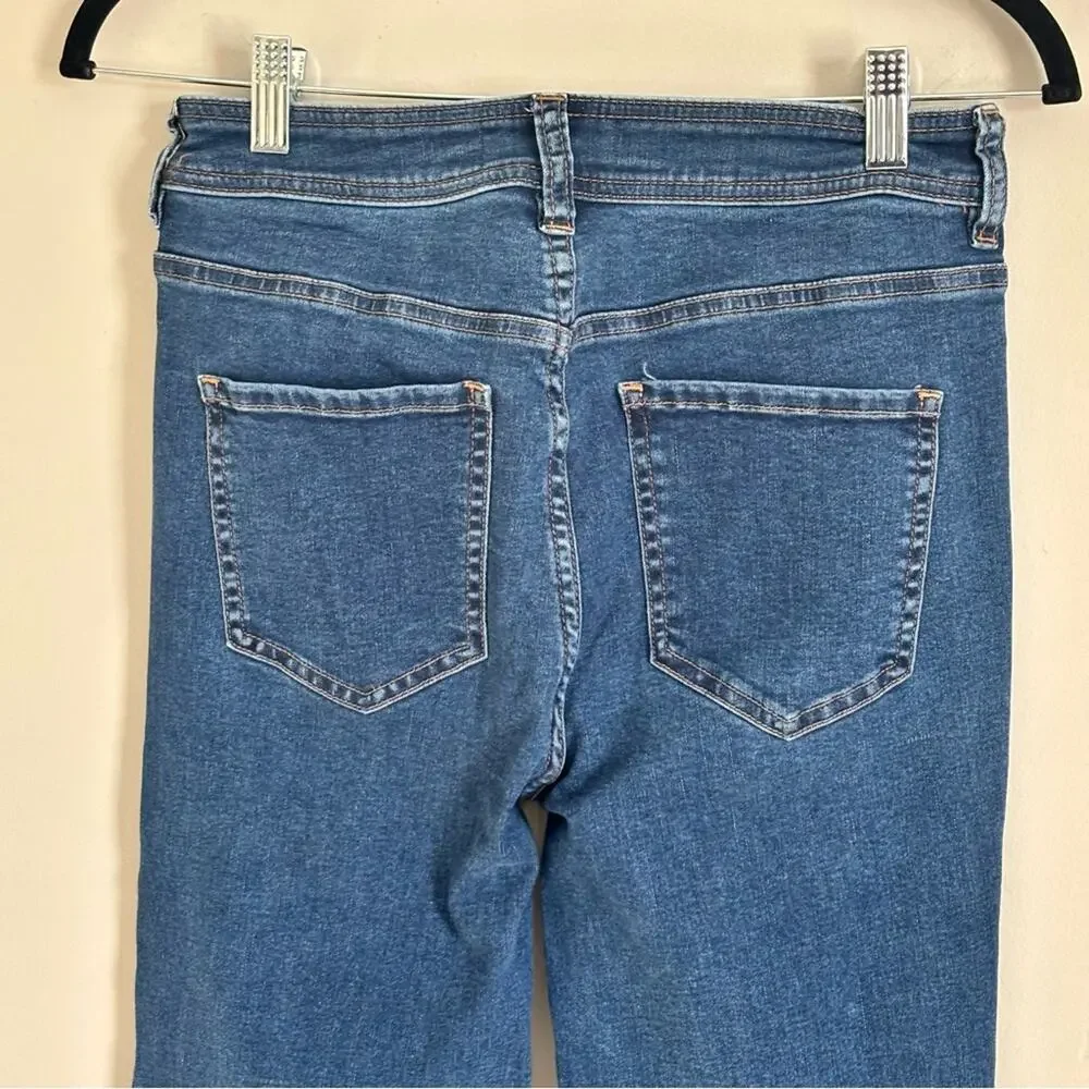 We the free Free People Palo Alto Boot Cut Button Fly Jeans Boho Western Size 28 - Picture 6 of 9